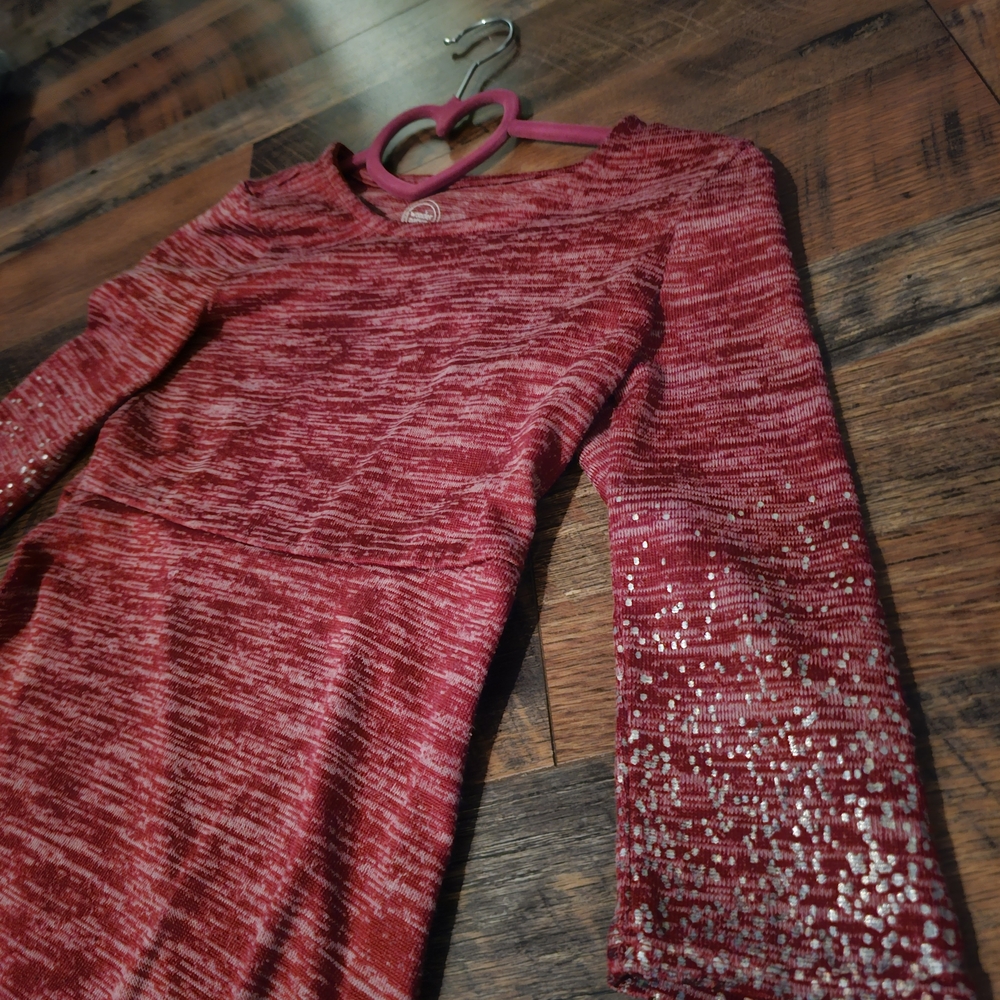 Wonder Nation Red Casual Kids Dress
